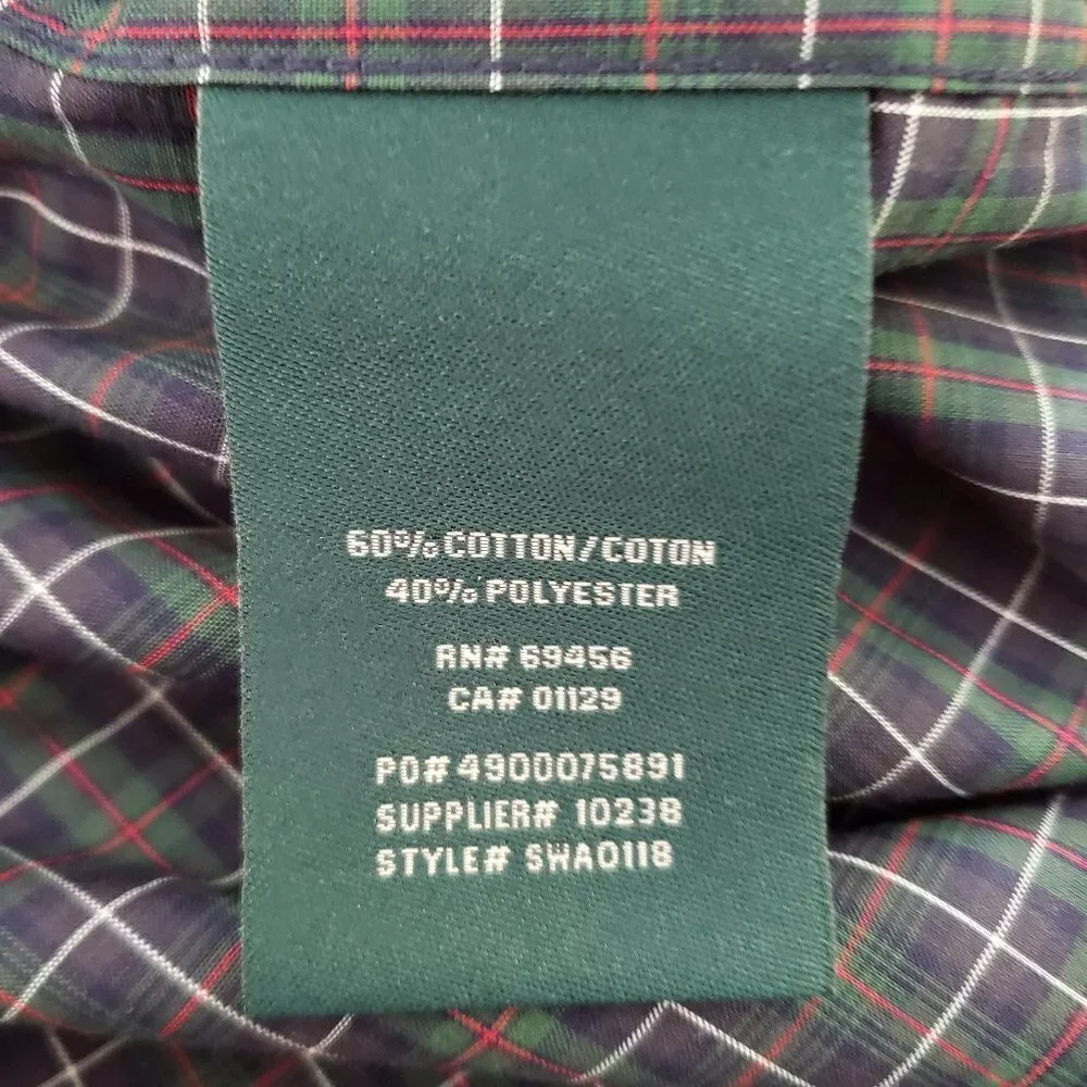 NWT - Ralph Lauren Plaid Button Down Shirt - Size 12